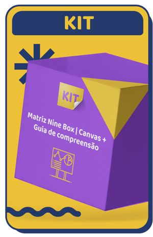 KIT Matriz Nine Box e Canvas + Guia de compreensão