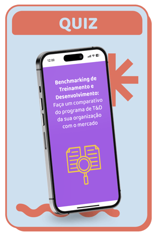 QUIZ Benchmarking de Treinamento e Desenvolvimento Faça um comparativo do programa de T&D da sua organização com o mercado
